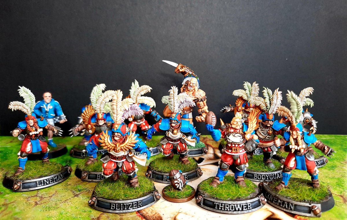 Equipo terminado!! Ya puedo empezar la nueva edición como se merece #bloodbowl #GamesWorkshop