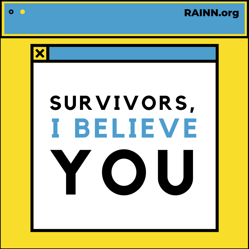 heyheydellamae's tweet photo. If you need help or know someone in need, please contact RAINN 1-800-656-4673. We believe, support and celebrate you! #RAINN https://t.co/9wMZrUAZkr