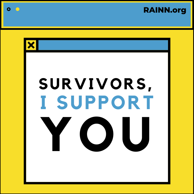 heyheydellamae's tweet photo. If you need help or know someone in need, please contact RAINN 1-800-656-4673. We believe, support and celebrate you! #RAINN https://t.co/9wMZrUAZkr