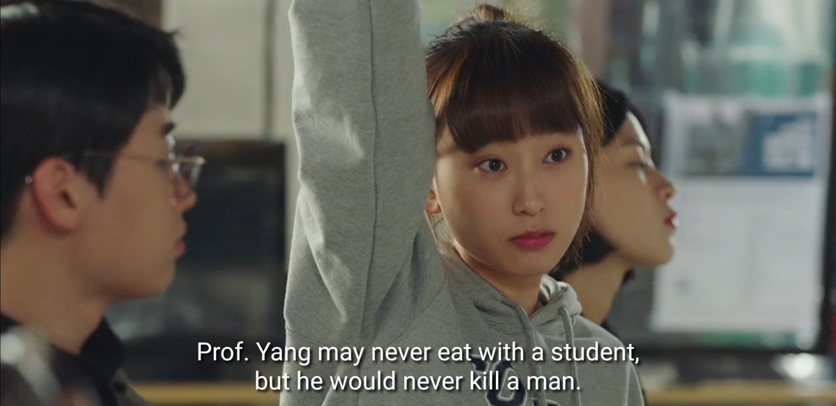 "Prof. yang may never eat with a student, but he would never kill a man." [ #LawSchool  #LawSchoolEp5]