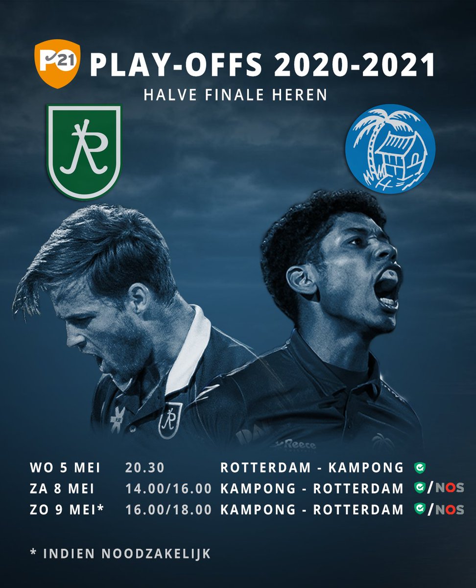 HCRotterdamH1's tweet photo. Zitten jullie al klaar? Straks, om 20.30 uur, spelen wij in ons eigen stadion tegen @KampongHeren1 het eerste duel in halve finale #playoffs. Volg de #livestream via @eyeconshockey. De uitzending start om 20.20 uur. #rotkam #playoff #hkheren #abnamro https://t.co/tHVA5irJkA