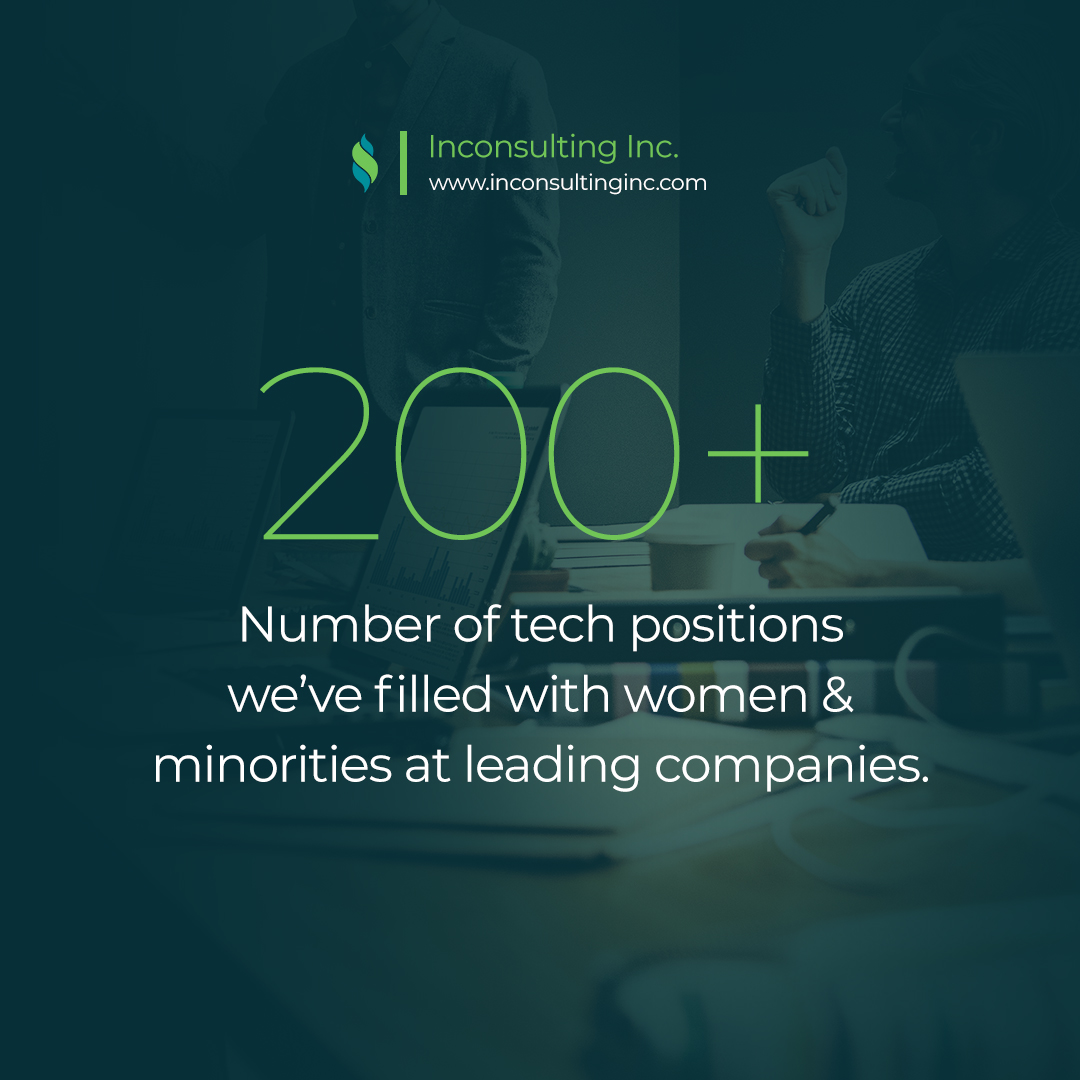 InConsultingInc's tweet photo. 200+ Number of tech positions weโve filled with women & minorities at leading companies. We fill positions for developers, engineers, designers, developers, and techs. Learn more and contact us today to get started.
.
.
.
#inconsulting #diversebeauty #diversecultures #leadership https://t.co/DJamEuBpkX