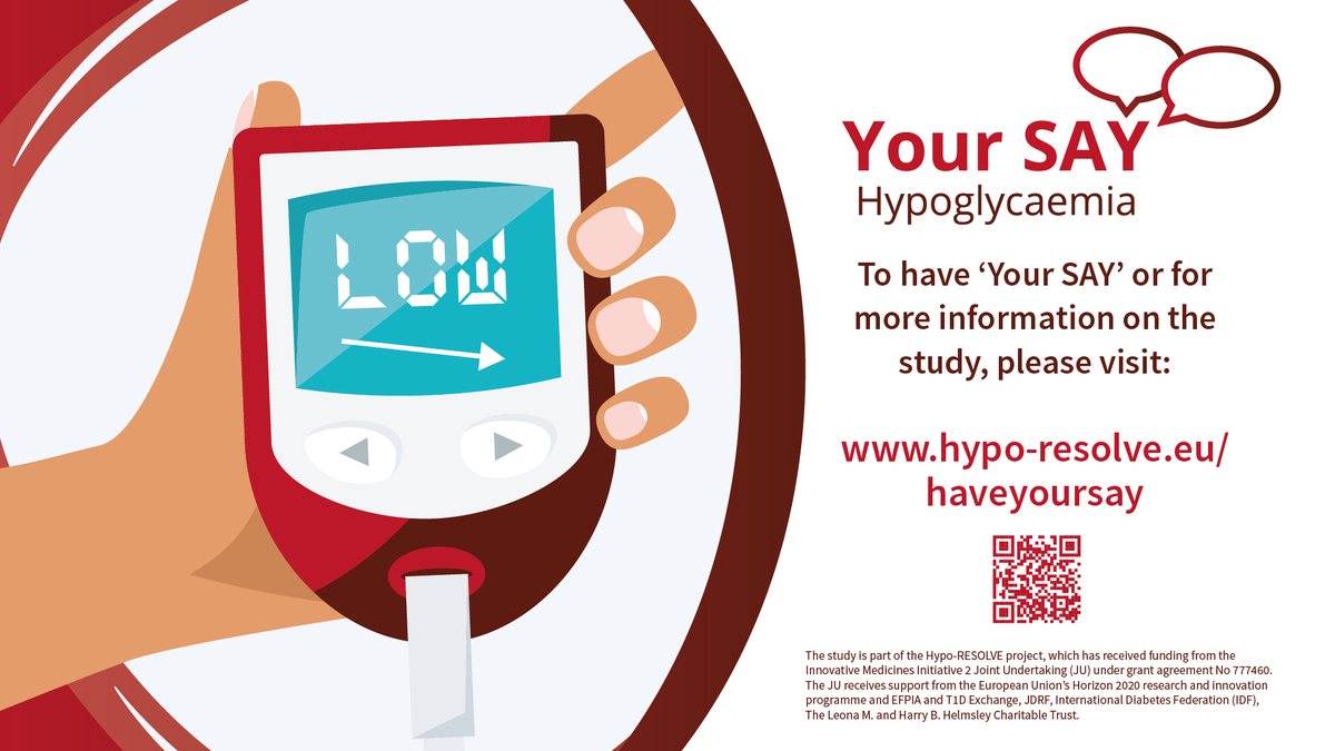 DiabetesUK's tweet photo. Researchers @HypoResolve are looking for people with diabetes and their partners to complete their survey to help them understand how hypos can affect emotional &amp; physical wellbeing - which could lead to better care and support. Find out more: https://t.co/XYvBAOb5GT https://t.co/9bWk95pY6P
