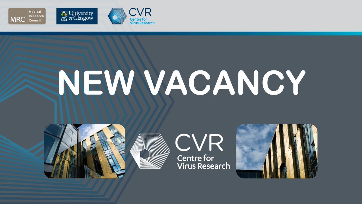 ONE WEEK LEFT 🚨 *New vacancy* #Bioinformatician/ #ComputationalBiologist (dl 12/05) to develop scripts/software to support the analysis of data generated using PhipSeq technology and more!

For info 👉bit.ly/CVR-Vacancies
Apply 👉 gla.ac.uk/explore/jobs/  Ref 053606