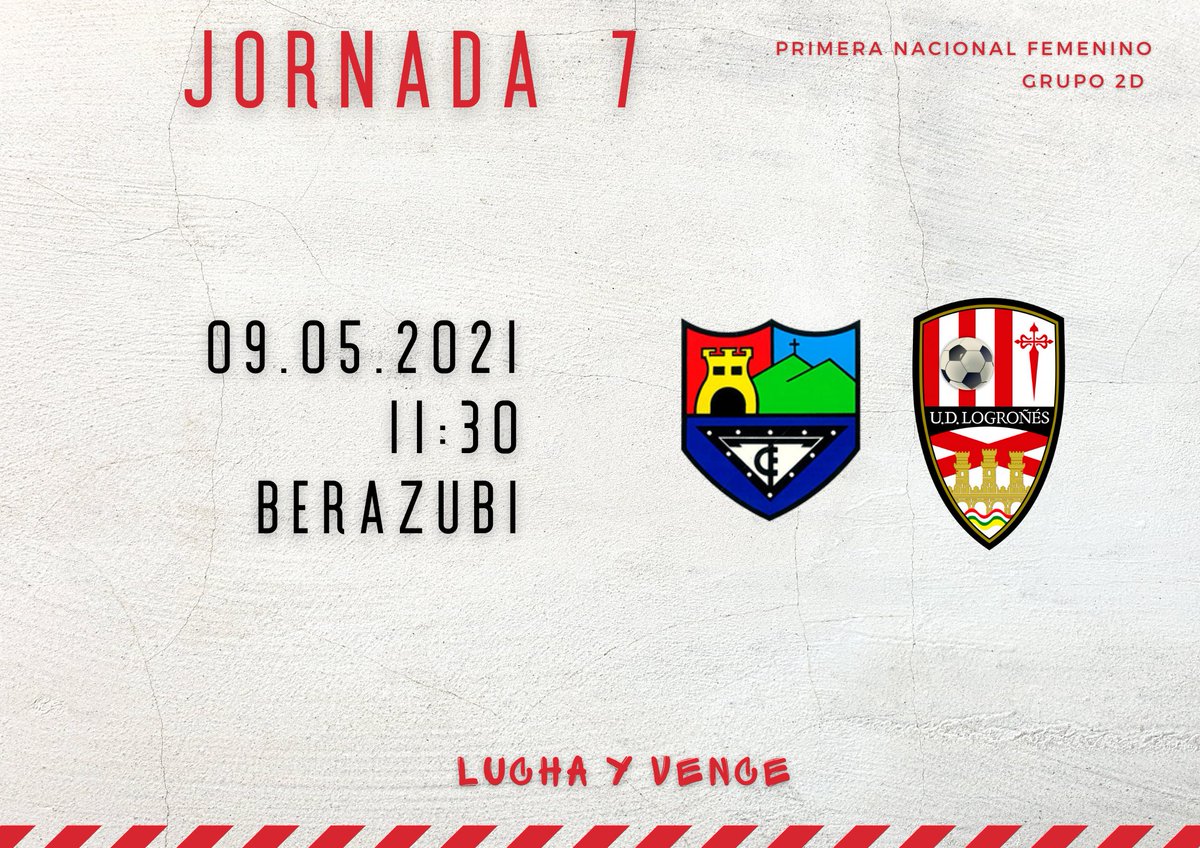 𝗣𝗥𝗢́𝗫𝗜𝗠𝗢 𝗣𝗔𝗥𝗧𝗜𝗗𝗢 | #UDLogFem

Ya conocemos el horario del siguiente partido frente @tolosa_f

📆 Domingo , 9 de Mayo 2021
⌚11:30
🏟️ Berazubi

<a href="/UDLogrones/">UD Logroñés</a>