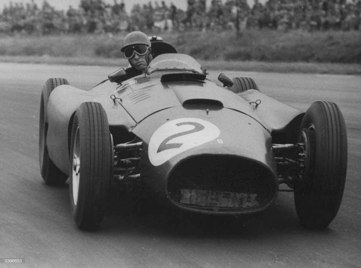 Peter Collins @ Silverstone, 1956.