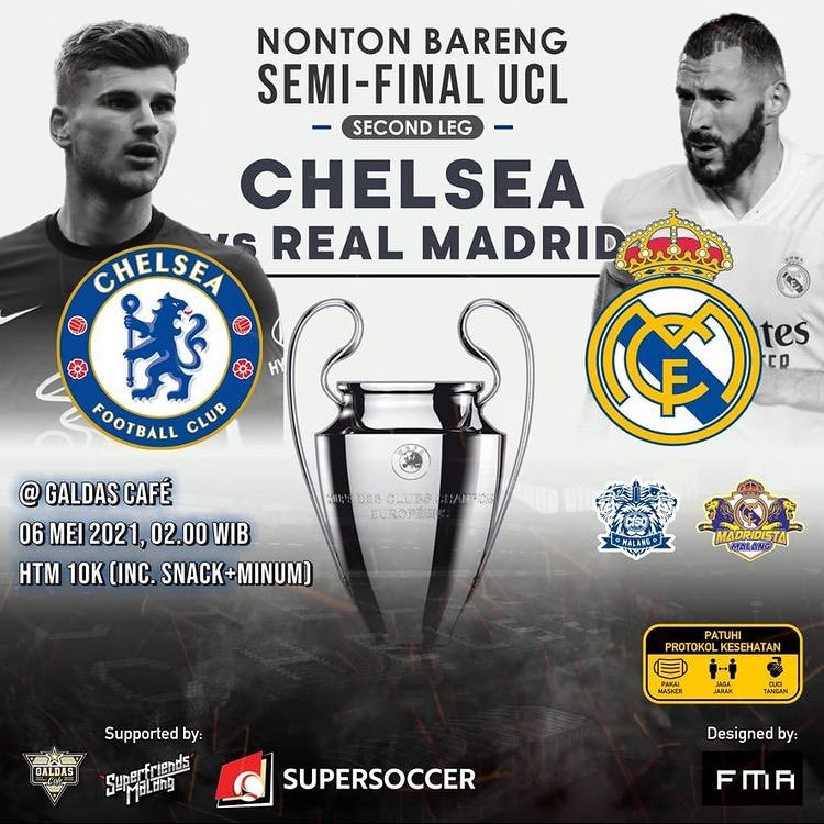 ciscmalang_'s tweet image. Semi-finals Leg 2, let's be optimistic about qualifying for the finals, we will repeat the events in 2012 🔥

📆 : Kamis,06 Mei 2021
⏰ : Open Gate 01.00 WIB
📍 : Galdas Cafe 
💰 : 10K (Inc.snack+minum)
☎️ : Fahri +62896-9687-2310
.
.
#ucl  #AyasUmakCISCngalam
