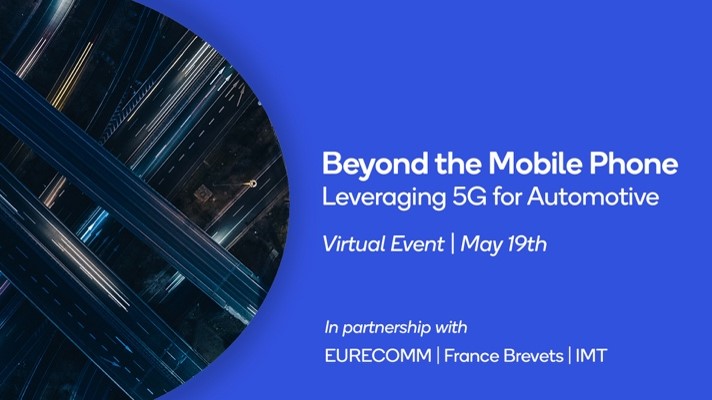 Rejoignez-nous le 19 mai pour une conférence virtuelle avec @EURECOM, @FranceBrevets et @IMTFrance pour comprendre comment la #5G transforme le secteur #automobile. Inscrivez-vous ici: bit.ly/3tUuPZb