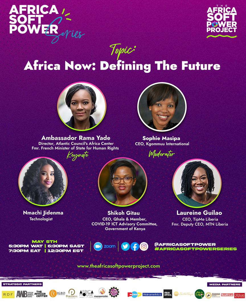 Africa Soft Power (@africasoftpower) on Twitter photo Retweet if you'll be at the #AfricaSoftPowerSeries opening session - 'Africa Now, Defining The Future' with <a href="/ramayade/">Rama Yade</a> <a href="/DrShikoh/">Shikoh Gitau</a> <a href="/nmachijidenma/">nmachi jidenma</a>, #LaureineGuilao and <a href="/SophieMasipa/">Sophie Masipa</a>.
Let's make African voices global! bit.ly/ASPOpeningSess… Retweet if you'll be at the #AfricaSoftPowerSeries opening session - 'Africa Now, Defining The Future' with <a href="/ramayade/">Rama Yade</a> <a href="/DrShikoh/">Shikoh Gitau</a> <a href="/nmachijidenma/">nmachi jidenma</a>, #LaureineGuilao and <a href="/SophieMasipa/">Sophie Masipa</a>.
Let's make African voices global! bit.ly/ASPOpeningSess…