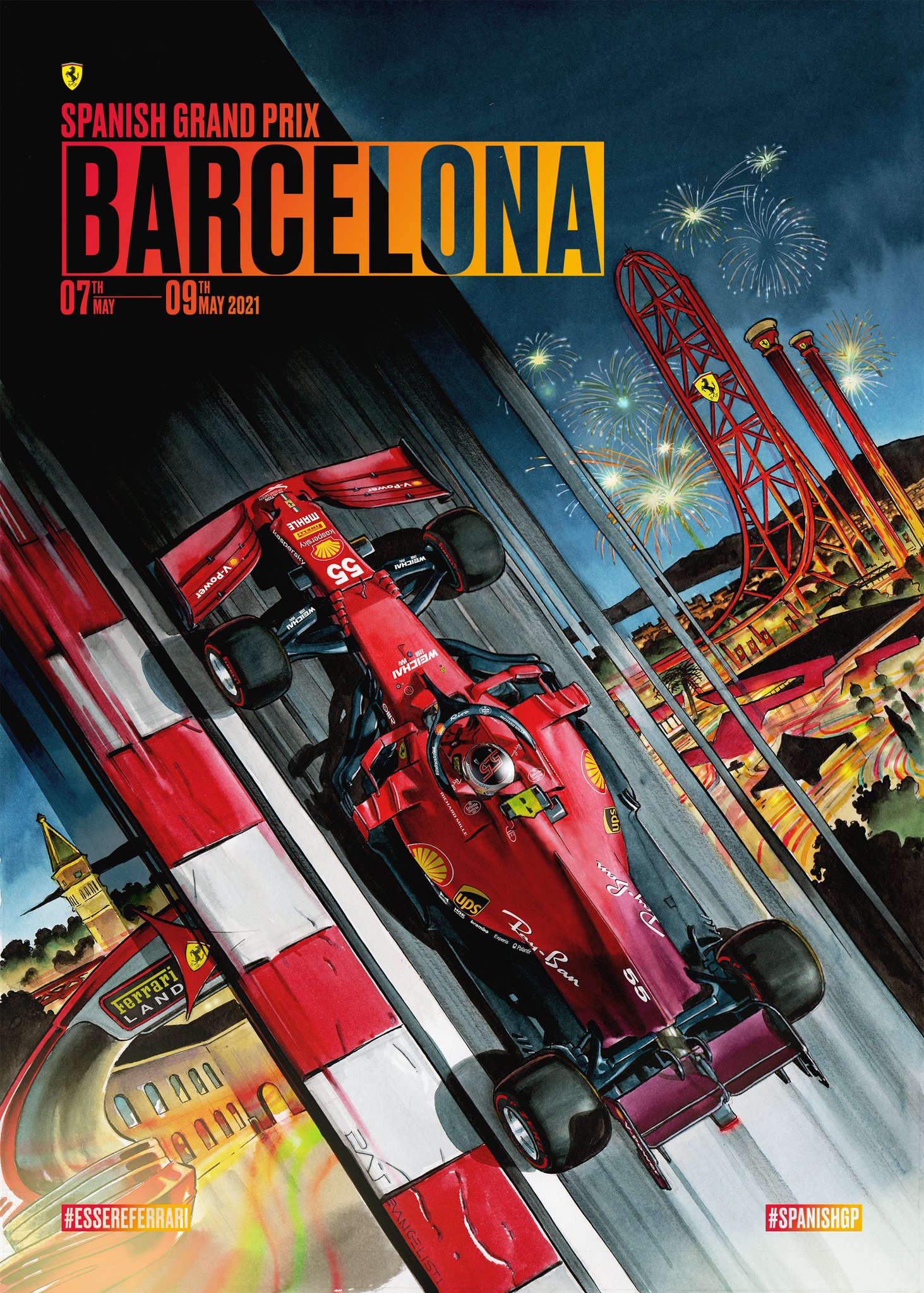 Scuderia Ferrari on Twitter: "Back in Barcelona for @CarlosSainz55's home  race Make sure you're joining us during our #SpanishGP weekend on the  official @ScuderiaFerrari channels for the latest Cover art by Patrizio  Evangelisti ➡️ https://t.co ...