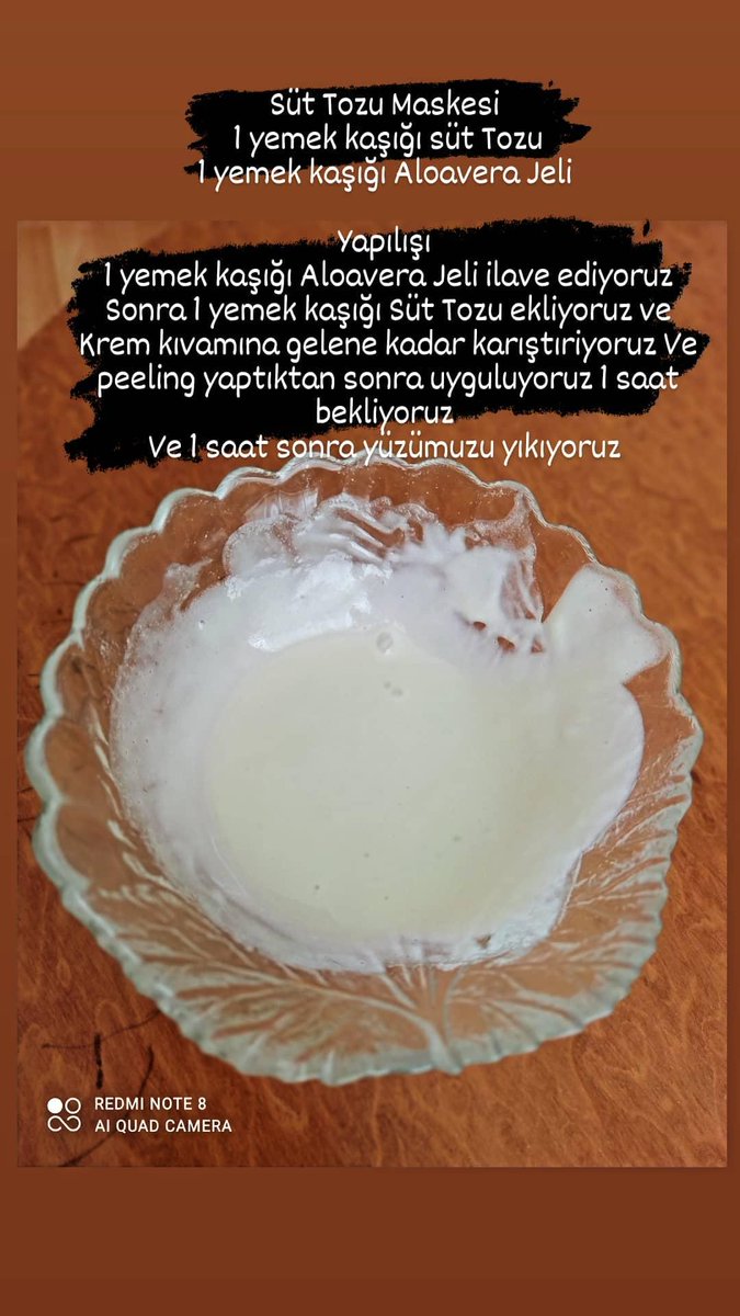 canerarsl71's tweet image. Süt Tozu Maskesi #SütTozu