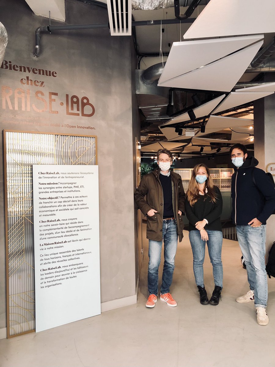Jean_MOREAU_'s tweet photo. En visite ce matin chez @RaiseLab_Paris : la joint-venture co-créée par @RAISE_Groupe &amp; @TheSchoolab
#RAISELab est le 1er acteur 🇫🇷
dédié à l'#OpenInnovation, pour imaginer un monde dans lequel grandes entreprises &amp; #startups créent ensemble de la valeur pérenne et mesurable 👍👏 https://t.co/wVvi5klEQM