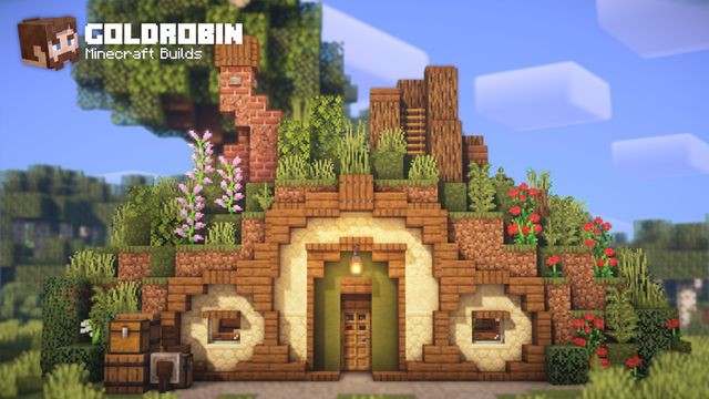 Construções Que Você Pode Fazer No Minecraft on X: Casa do Hobbit