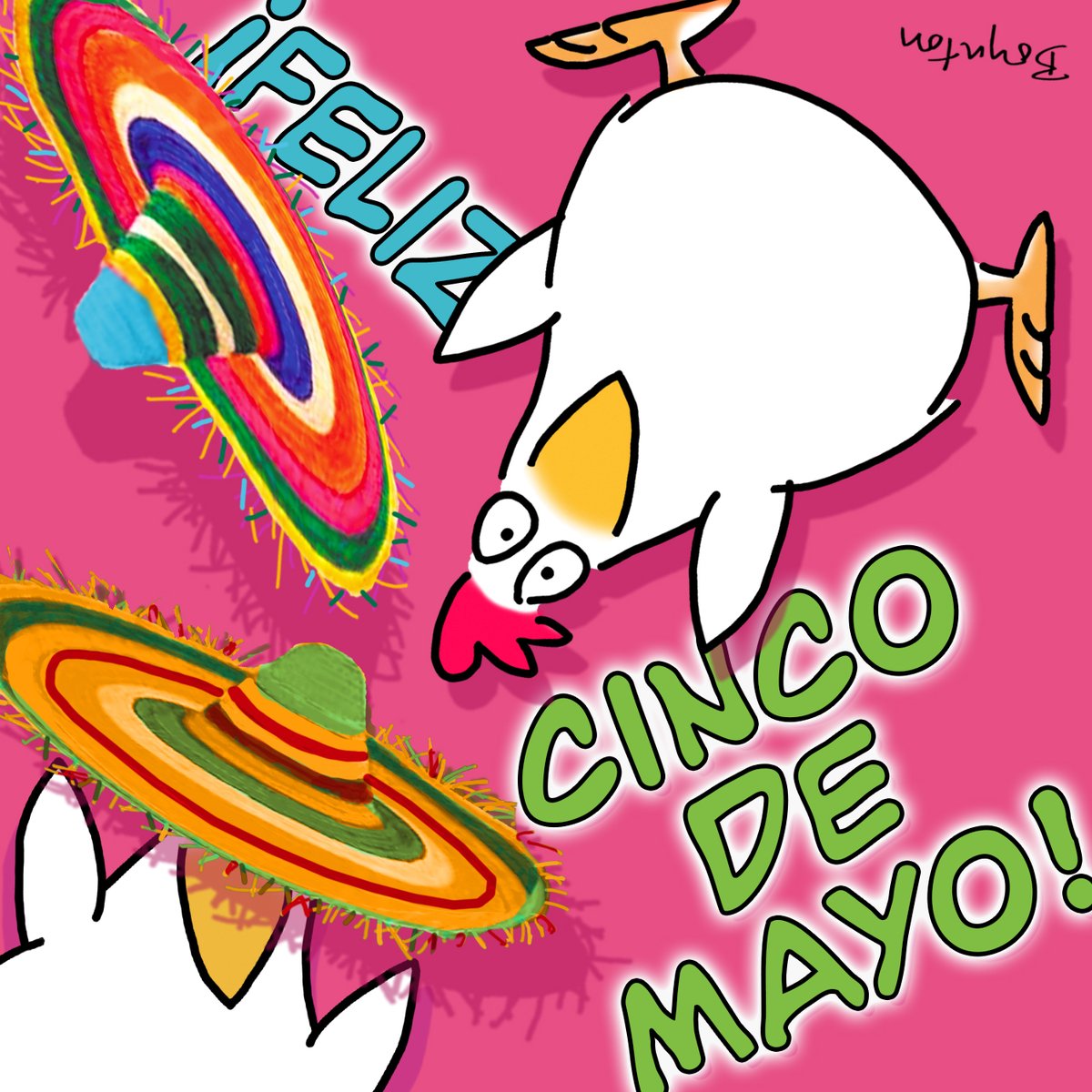 #CincodeMayo 
It's also #NationalCartoonistsDay, so...yes.