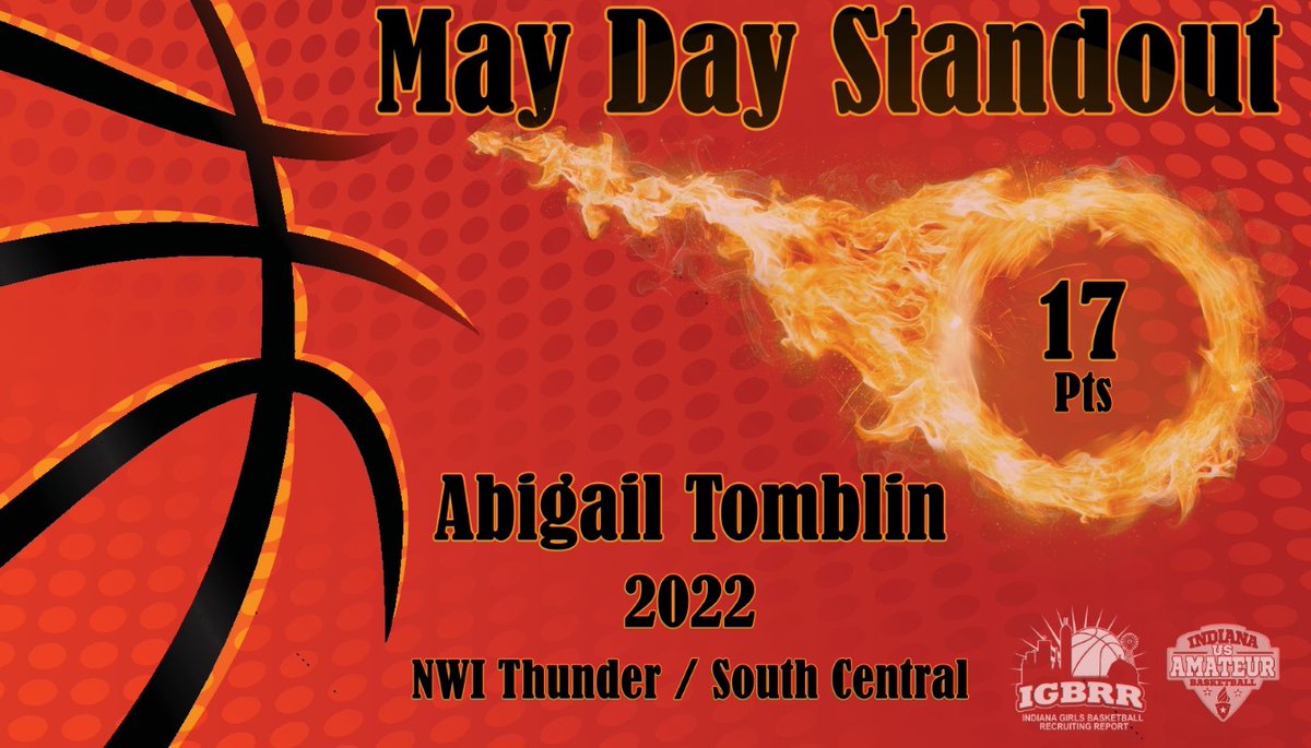 22' Abigail Tomblin, South Central (UM), 18 point game in Sunday bracket play. #MayDay21