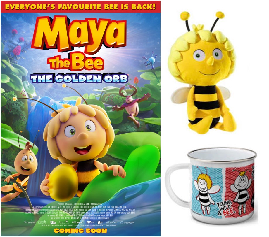 Kaleidoscope (@ukkaleidoscope) on Twitter photo It's #WinItWednesday so who's up for the chance to #win your own cuddly #MayaTheBee & mug?
All you have to do is RT this post + Follow <a href="/UKKaleidoscope/">Kaleidoscope</a>
#TheGoldenOrb is in cinemas from 17 May🐝
#Competition #Giveaway #CompetitionTime #GiveawayTime It's #WinItWednesday so who's up for the chance to #win your own cuddly #MayaTheBee & mug?
All you have to do is RT this post + Follow <a href="/UKKaleidoscope/">Kaleidoscope</a>
#TheGoldenOrb is in cinemas from 17 May🐝
#Competition #Giveaway #CompetitionTime #GiveawayTime