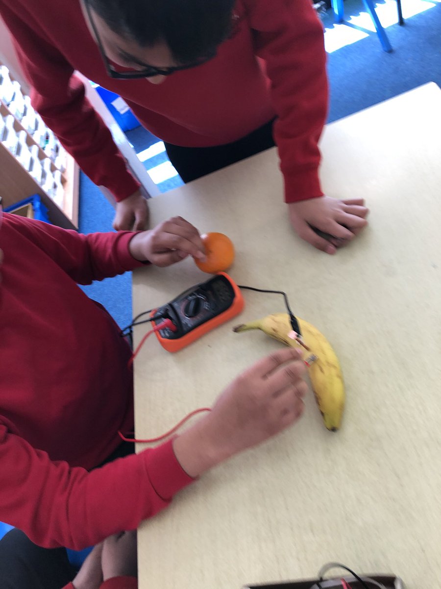 Y6Bps's tweet photo. 6DM have had an exciting morning investigating which fruit and vegetables conduct the most electricity. @Y6Bps https://t.co/GRMeSTVfe7