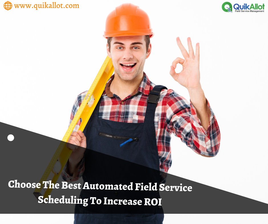 clara_ghosh's tweet image. Want to increase your field service businesses performance and increase ROI?
Try #QuikAllot #FieldServiceSchedulingSoftware!
Tap the link to know morehttps://bit.ly/3vOmiZ3
#FieldForceTrackingMobileApp #FieldServiceMobileApp #FieldServiceManagementApp #FieldServiceSoftware