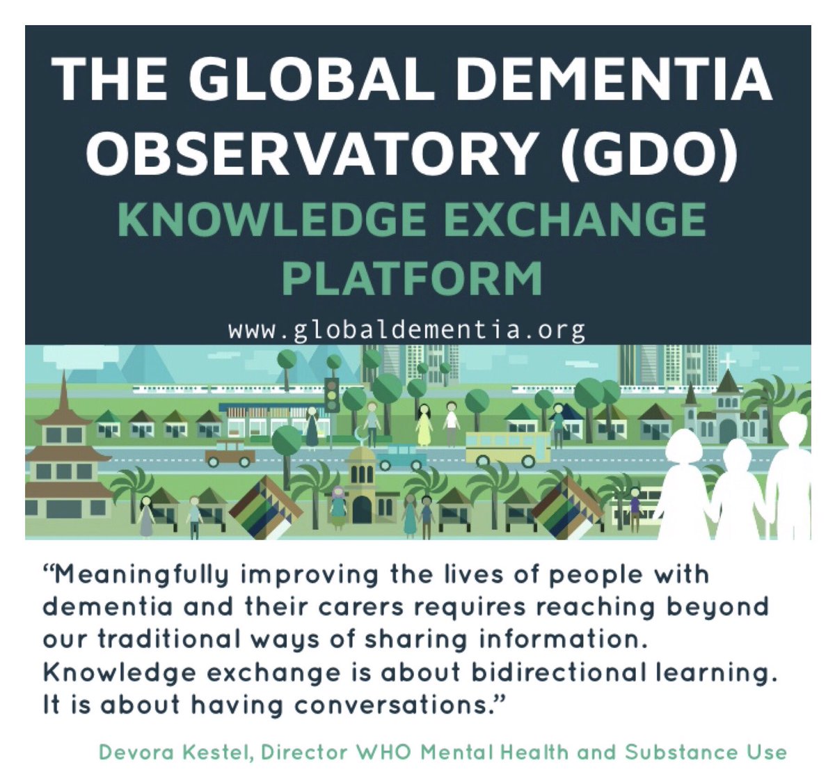 KSeeher's tweet photo. “Now during #COVID19, more than ever, we need knowledge exchange for dementia” Devora Kestel, Director of @WHO’ Mental Health and Substance Use Dept. @alisonbrunier @StefFreel @kavikolappa @rodrigocataldi1 @neerjachowdhary @AlzheimerEurope @AlzDisInt @STRiDEDementia https://t.co/7XJtqzlgPa