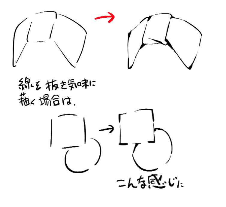 最近人にお願いすることを増やしてるんだけど、その過程で無自覚だった自分の線画のこだわり??みたいなのが判ったメモ 