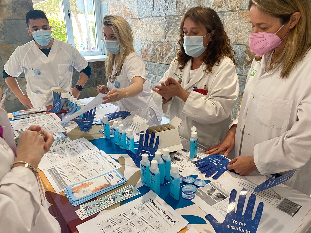 Segundos que salvan vidas. Limpia tus manos. 

Nos sumamos al Día Mundial de la Higiene de Manos. 

Mesas informativas y sesiones formativas desde el Servicio de Medicina Preventiva para seguir concienciando sobre el correcto lavado de manos. 

bit.ly/3uhgTZY