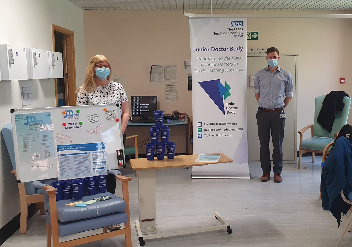 Suzie (@suziewelford) on Twitter photo Junior Dr and Dentist Week day 2!
Come see us at Chapel Allerton Hospital, C2 from now to 2pm to share messages of appreciation and pick up a cuppa ☕
<a href="/LeedsHospitals/">Leeds Teaching Hospitals</a> <a href="/viggars2107/">Andy Viggars</a> <a href="/LouiseFlint6/">Louise Flint</a> <a href="/KatyMall/">Katy Mallender-Ward</a> <a href="/AliCracknell/">Alison Cracknell</a> <a href="/Annawinf/">Anna Winfield</a> <a href="/JDBLeeds/">Junior Doctor Body</a> Junior Dr and Dentist Week day 2!
Come see us at Chapel Allerton Hospital, C2 from now to 2pm to share messages of appreciation and pick up a cuppa ☕
<a href="/LeedsHospitals/">Leeds Teaching Hospitals</a> <a href="/viggars2107/">Andy Viggars</a> <a href="/LouiseFlint6/">Louise Flint</a> <a href="/KatyMall/">Katy Mallender-Ward</a> <a href="/AliCracknell/">Alison Cracknell</a> <a href="/Annawinf/">Anna Winfield</a> <a href="/JDBLeeds/">Junior Doctor Body</a>