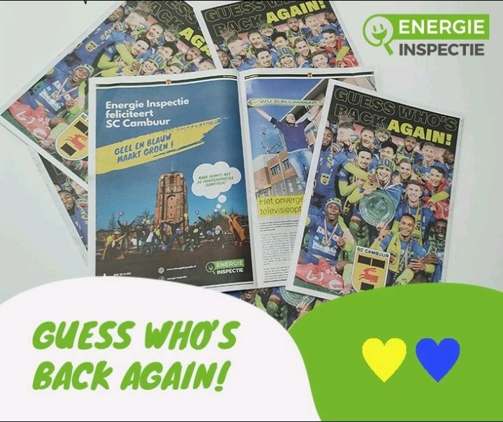 ACvanderWal's tweet image. Mooie Cambuurkrant op de deurmat👌 #Cambuur #Leeuwarden