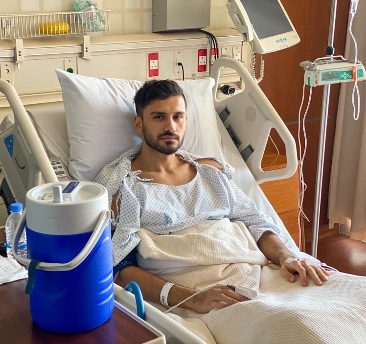 خالد رضوان لاعب الخور اجريت له اليوم عملية جراحية في الركبة في مستشفى سبيتار