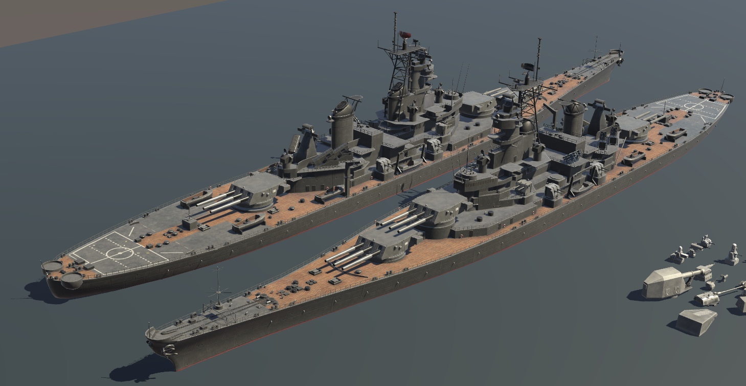 Modern warship