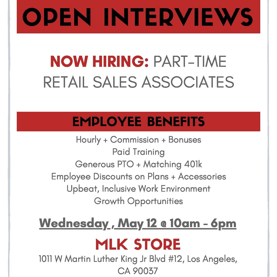 We're hiring! Stop by our stores listed on the flyers 5/12-5/13 for onsite interviews! Come join our dynamic team! Hope to see you there. #social #jobfair #nowhiring #california #losangeles #sandiego #orangecounty #tmobilecareers #jobs #work #jobsearch #careers #jobhunt