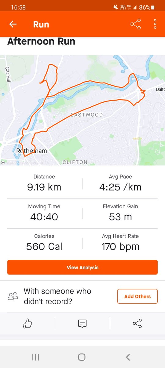 Nice and steady tonight had stitch majority of the way round but its done now 
#greatnorthrun2021 #cysticfibrosis #alfiekay 

justgiving.com/fundraising/ch…