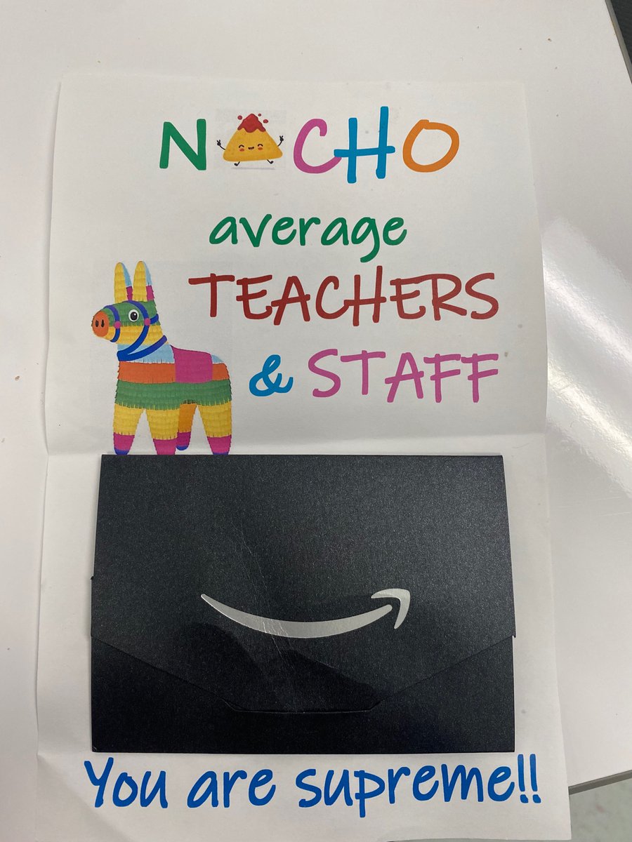 Thanks to the MPMS PTO for lunch and an Amazon gift card! 
Much appreciated!
#TEACHERAppreciationWeek2021