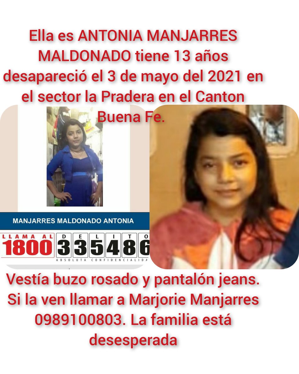 Tania ECS (@taniaecs) on Twitter photo Desaparecida desde el 3 de mayo <a href="/noticias/">Noticias</a> @fiscaliaecuador <a href="/Naranjaltv/">Naranjal Tv</a> <a href="/DiarioExtraEc/">Diario Extra</a> <a href="/aldiacomec/">ALDIA NOTICIAS</a> <a href="/facebook/">Facebook</a> Desaparecida desde el 3 de mayo <a href="/noticias/">Noticias</a> @fiscaliaecuador <a href="/Naranjaltv/">Naranjal Tv</a> <a href="/DiarioExtraEc/">Diario Extra</a> <a href="/aldiacomec/">ALDIA NOTICIAS</a> <a href="/facebook/">Facebook</a>
