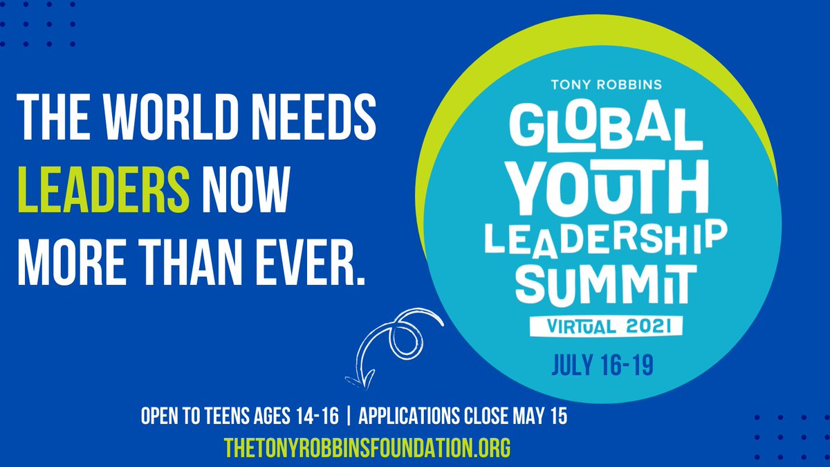Do you have a teen in your life? Don't miss out on this year's GYLS, a transformative virtual event designed just for young leaders ages 14-16. Youth applications are closing on May 15! Apply here bit.ly/GYLS-Virtual-2… #forceforgood #gylsvirtual2021