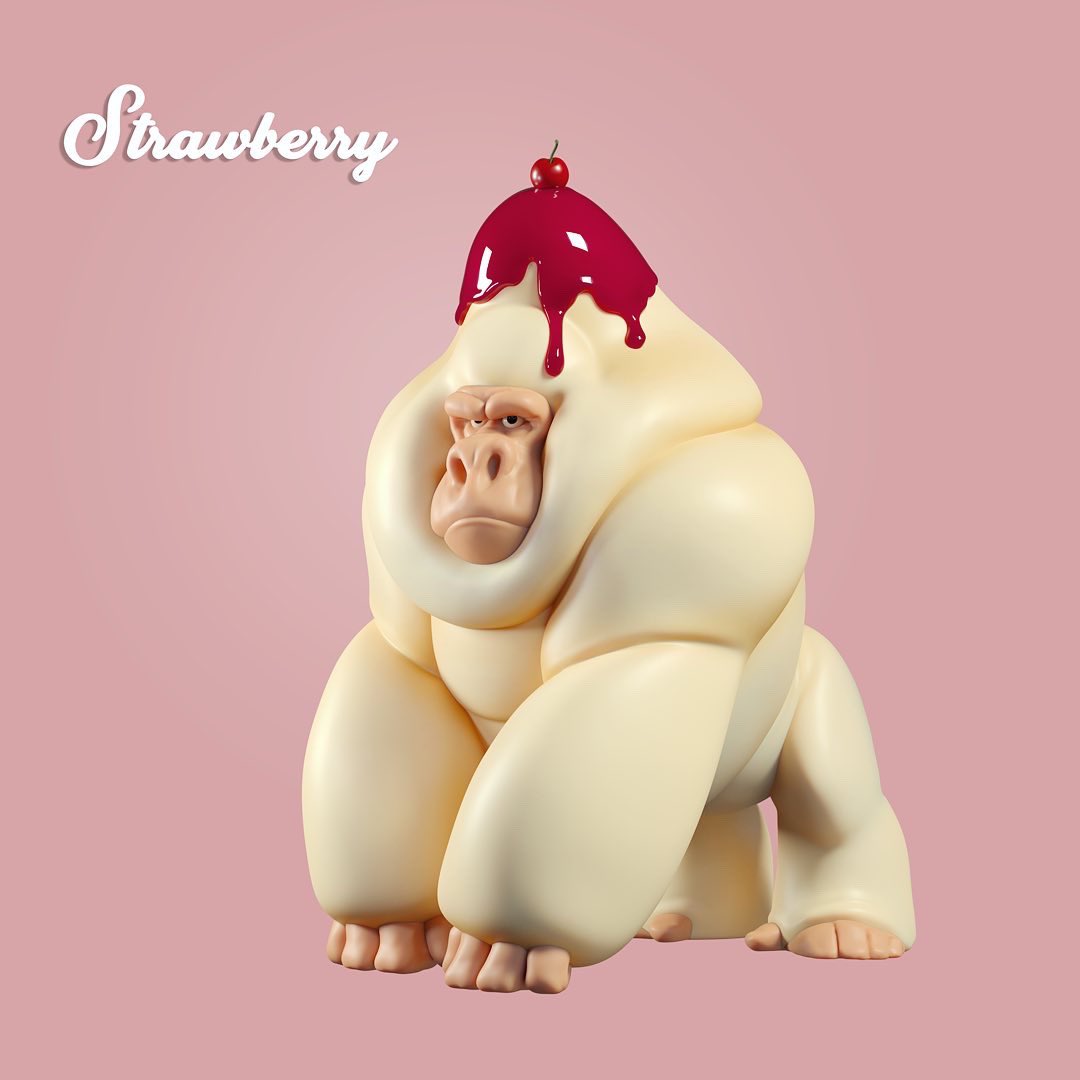 Camarasketch's tweet photo. Delicious whip cream gorilla!
.
.
#albertocamara #characterdesign #arttoy https://t.co/iZm15f7lFm