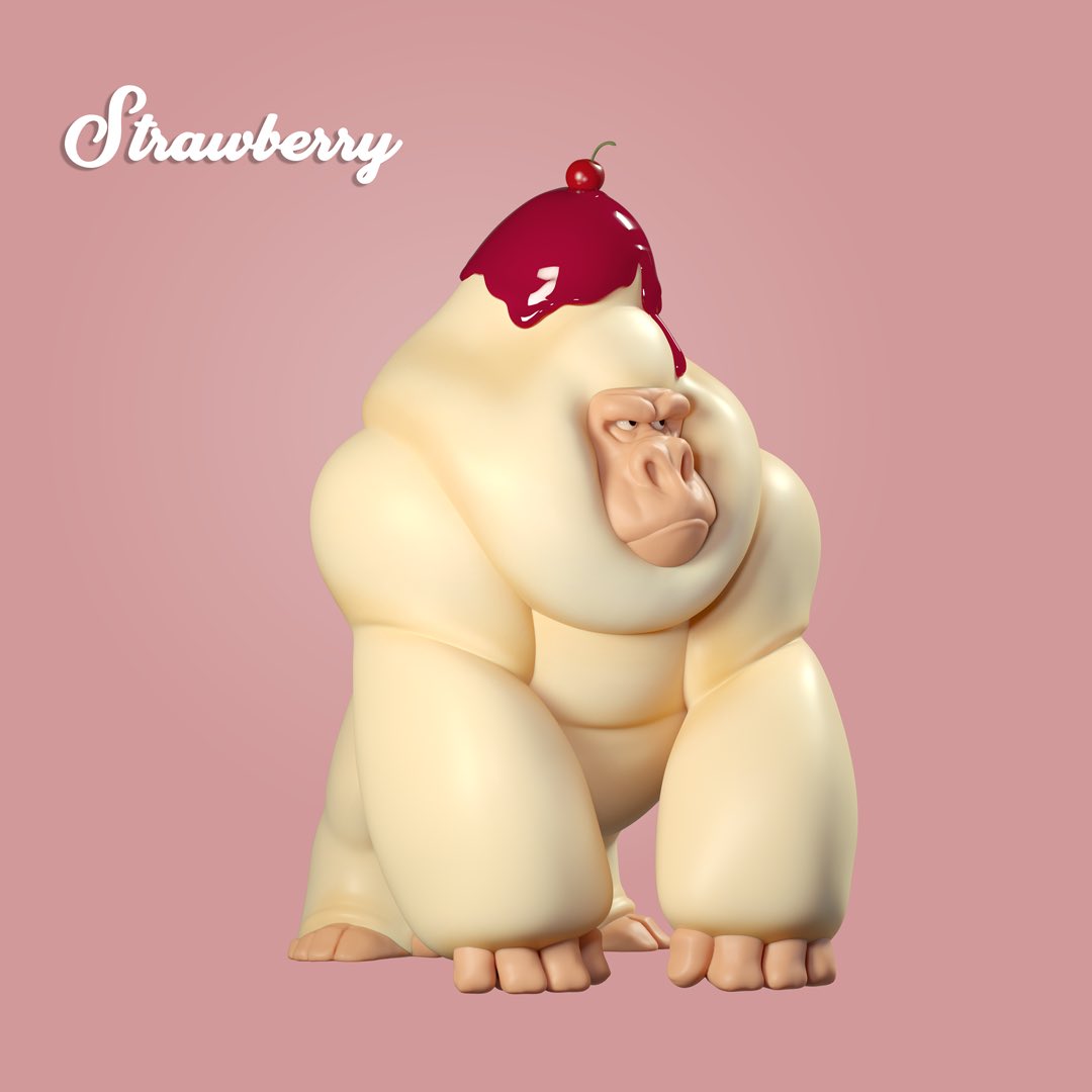 Camarasketch's tweet photo. Delicious whip cream gorilla!
.
.
#albertocamara #characterdesign #arttoy https://t.co/iZm15f7lFm