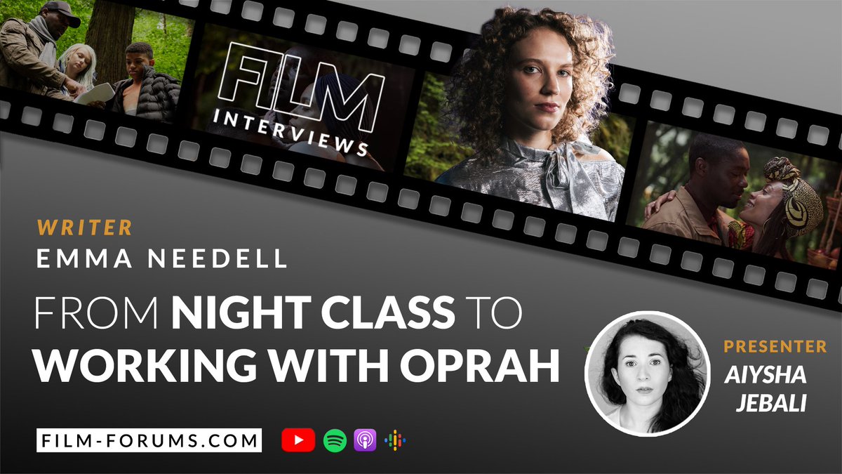 filmforums's tweet image. This is inspiring stuff for any aspiring #writer struggling in front of a blank page or a blinking cursor right now.

LISTEN HERE:
 
🎧 Spotify: bit.ly/filmforums-spo…

🎧 Apple: bit.ly/film-forums-pod

⭐✍  @EmmaNeedell 
🎙 @AiyshaJebali 
🎞 @RLJEfilms @Oprah