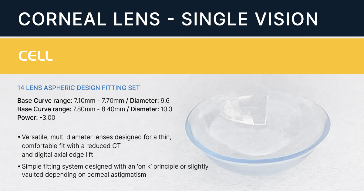 ValleyContax's tweet photo. The 🟡 CELL System lenses are a large diameter, single vision lens that is a cylinder control, easy fit lens.

Visit https://t.co/xtoJmZdmMa and explore all the different corneal lens design we manufacture. 

• Post Surgery
• Keratoconus
• Multifocal 
• Single Vision https://t.co/Q2GREwESTx