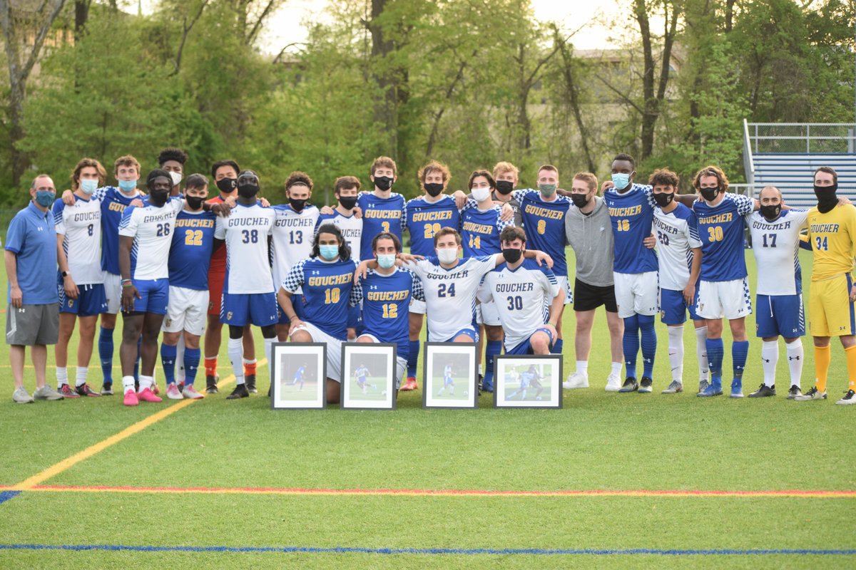 GoucherSports's tweet photo. ICYMI, we also recognized the @Goucher_MSoccer seniors before a scrimmage on Sunday evening. Senior Day Ceremony Video and Photo Gallery available in link!
📰 https://t.co/0gnIWKUONC
#GoucherProud #GopherGreatness https://t.co/hH1yaPdArX