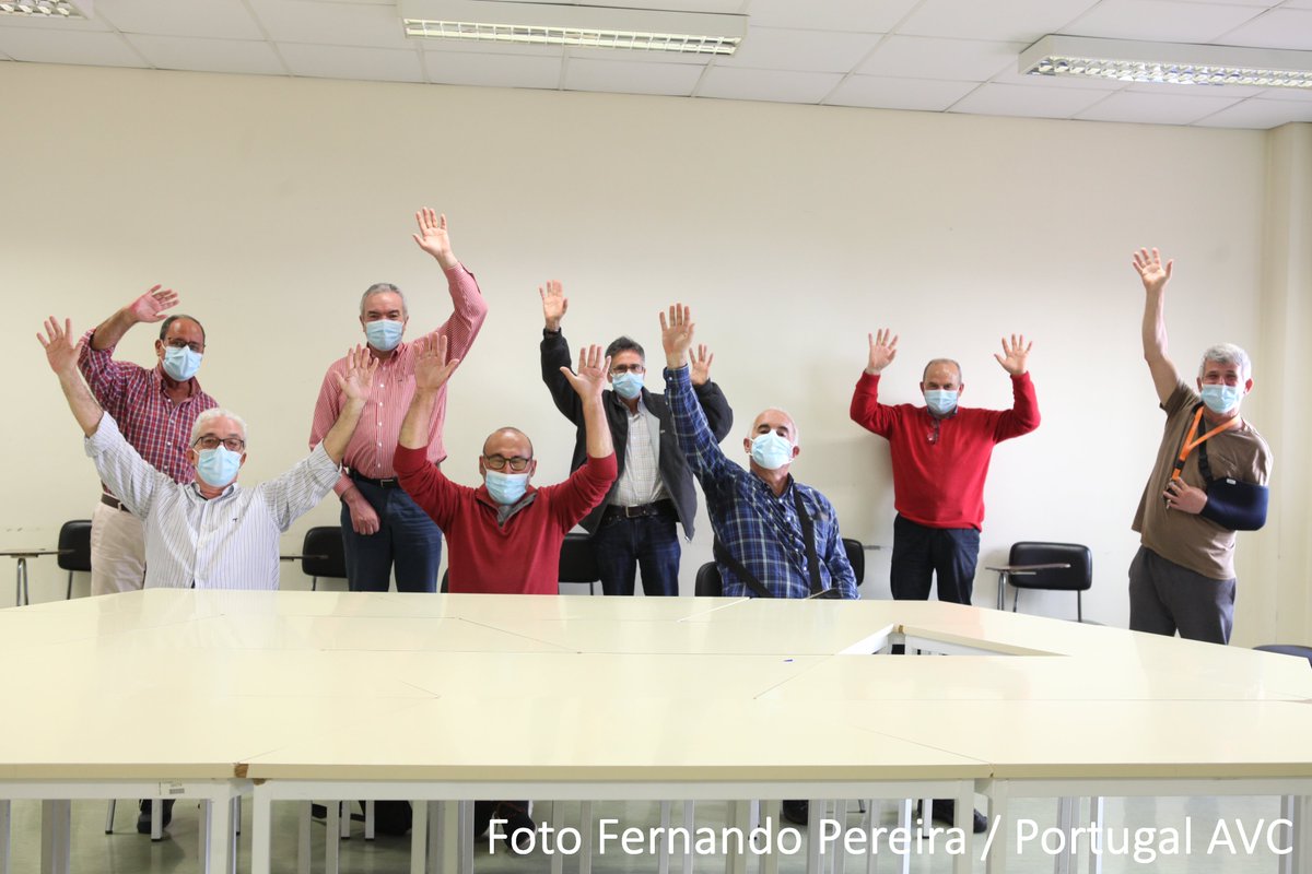 PortugalAVC's tweet photo. No rigoroso cumprimento das regras sanitárias, o GAM VISEU retomou em 05.maio os encontros presenciais. Naturalmente, ainda em menor número que o habitual. Foi vivida a satisfação do reencontro e a partilha das experiências.
#portugalavc
#sobreviventesdeavc
#grupodeajudamutua https://t.co/edVSWKXN2D