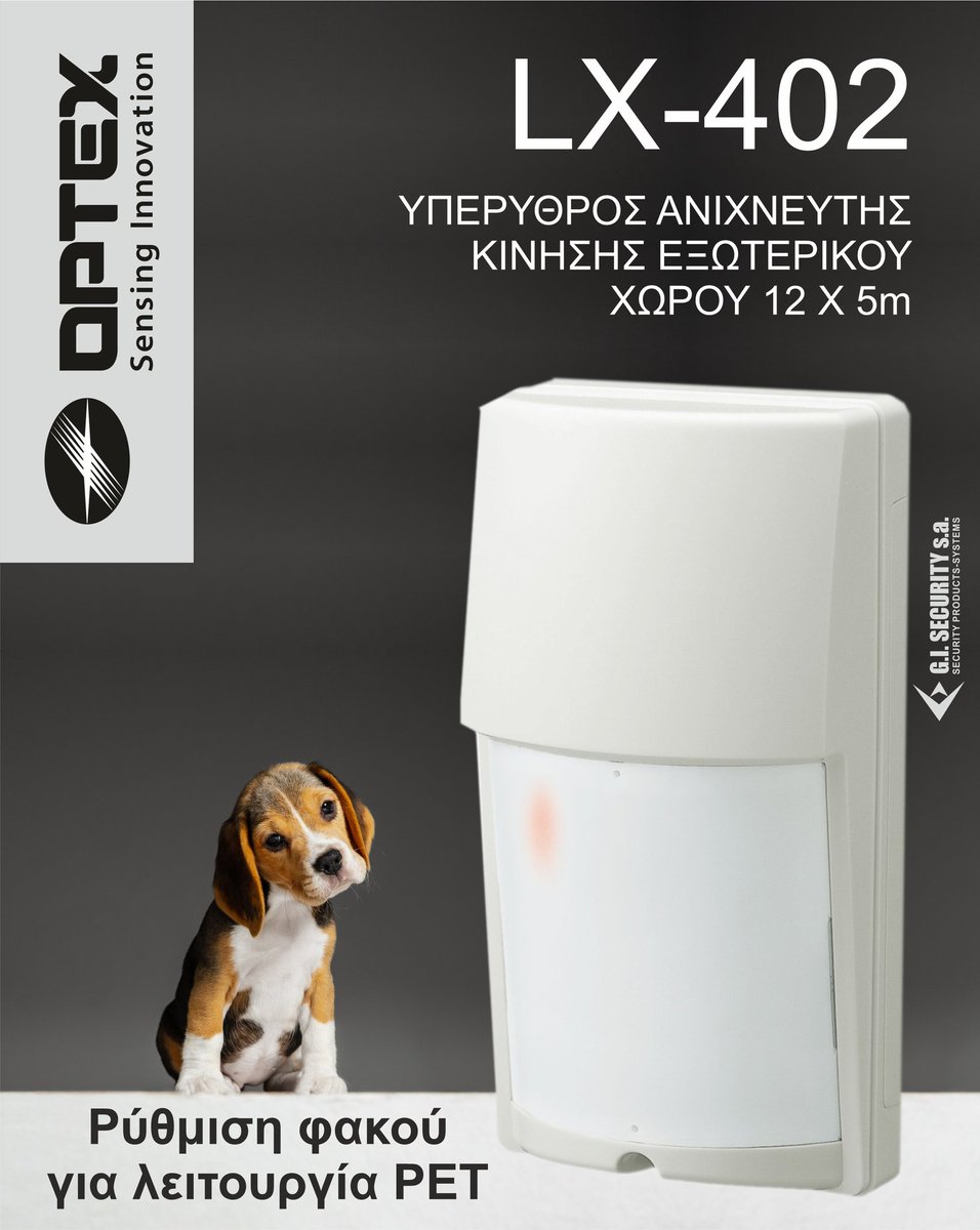 GiSecurity's tweet photo. Υπέρυθρος εξωτερικός ανιχνευτής κίνησης με γωνία κάλυψης 120 μοίρες και απόσταση 12x5m
#gisecuritysa #gisecurity #GI #OfficialDistributor #CADDX #OPTEX #TIANDY #RISCO #TAKEX #TANE #WEBRO #Unipos #VENITEM #ZKTeco #KERI #ARITECH #xGen #zeroWire #WINLAND #SIMA #SIRSEN #DIXIE https://t.co/7NW04bIXx0