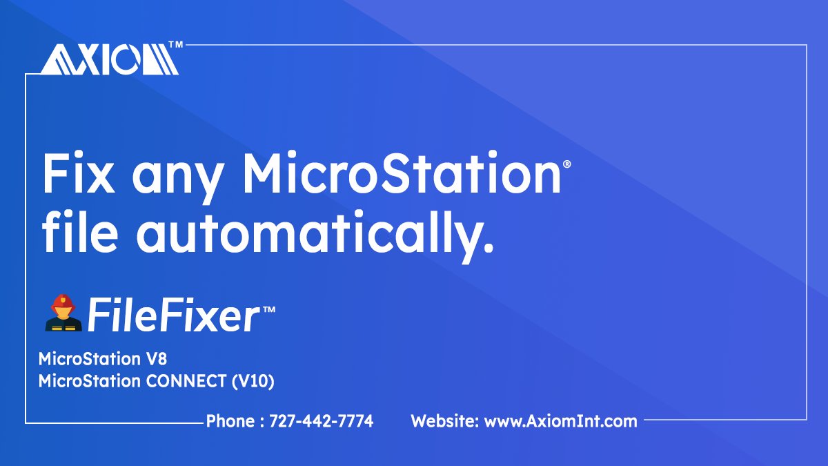 CADsoftware's tweet photo. FileFixer Extinguishes MicroStation Fires Like a Boss
Web: https://t.co/aKjWQXMjgo
YT: https://t.co/5bElIHv1AL
#FileFixer #MicroStation #Axiom #CAD #BIM #engineers
#architects #designers #plugin #productivity #timesaving #tips #tricks https://t.co/3SfHm4Li4t