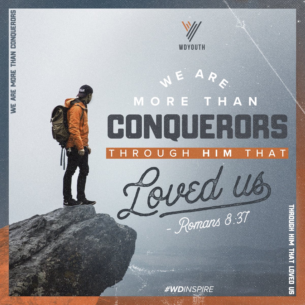 WDYouth's tweet photo. Nay, in all these things we are more than conquerors through him that loved us.
Romans 8:37 // #WDInspire https://t.co/ilf3fFqNwR