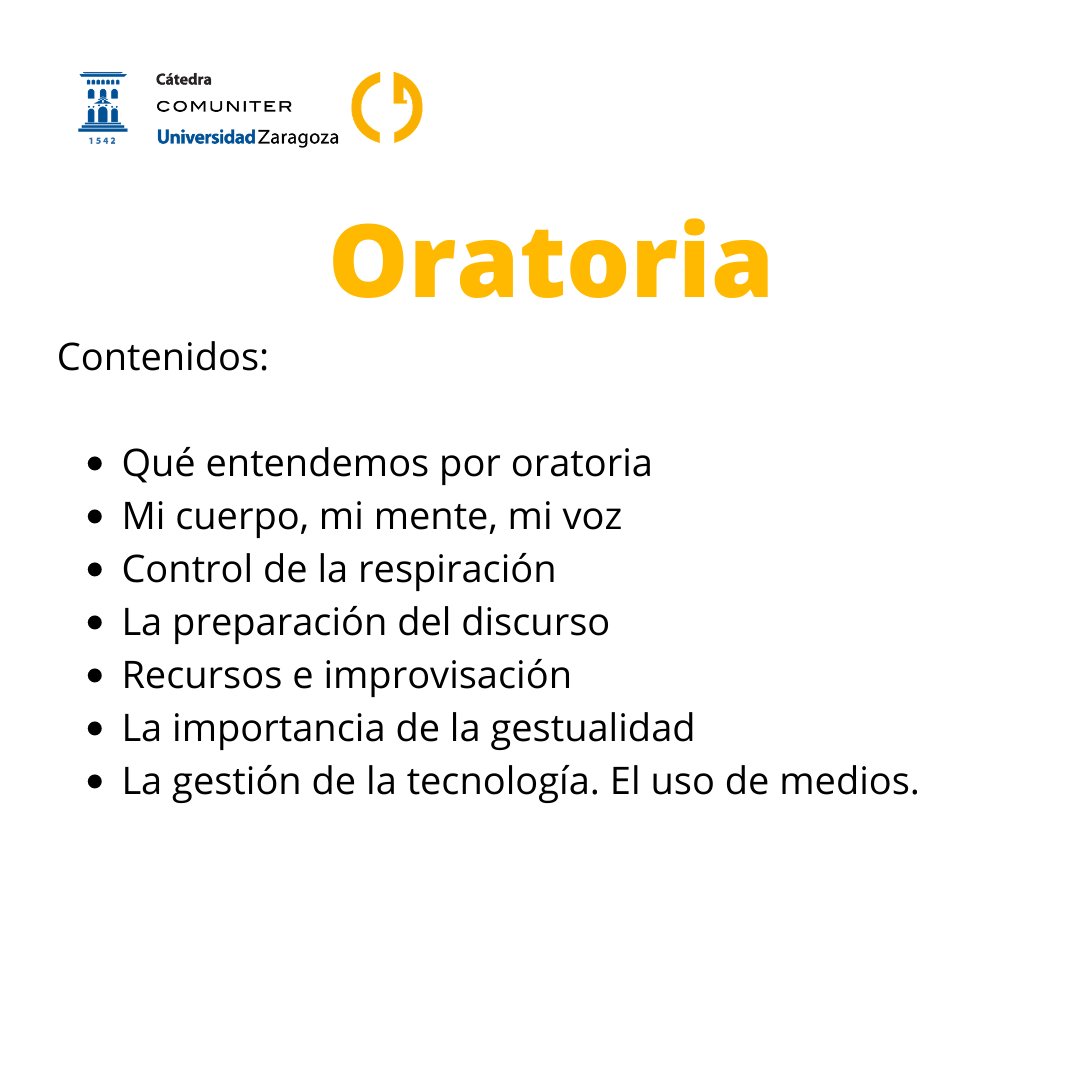 UnizarComuniter's tweet photo. José Antonio Alaya impartirá mañana  el módulo de Oratoria en el Master de Administración de Fincas de @unizar de 17h a 19h 

#unizar #administradordefincas #ManuelBaile #comuniter #comuniteradministradordefincas #formacion #empleo #universidaddezaragoza #oratoria https://t.co/ME2QFv8ciI