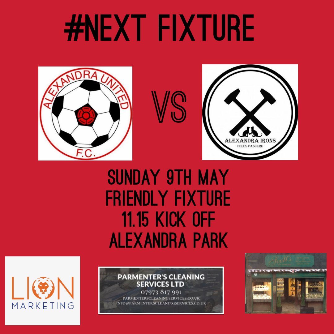 Alexandra United Athletic FC (@alexathleticfc) on Twitter photo This weekend we take on <a href="/united_irons/">Alexandra United Irons</a> in a #friendly at #alexandrapark
Looking to giving a few of the lads a good run out and begin to plan ahead for next season
#SundayLeague #grassrootsfootball #football #anythingforthealex This weekend we take on <a href="/united_irons/">Alexandra United Irons</a> in a #friendly at #alexandrapark
Looking to giving a few of the lads a good run out and begin to plan ahead for next season
#SundayLeague #grassrootsfootball #football #anythingforthealex