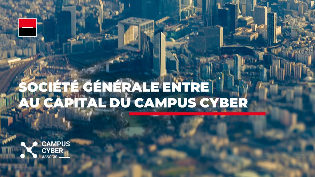[#TechStories] Pour faire face à l'évolution de la cybermenace Société Générale devient membre associé du <a href="/CampusCyberFr/">Campus Cyber</a>, initié par le Président de la République pour fédérer les acteurs de la #cybersécurité autour de projets innovants. 
⏩campuscyber.fr/#members
#TheFutureIsYou