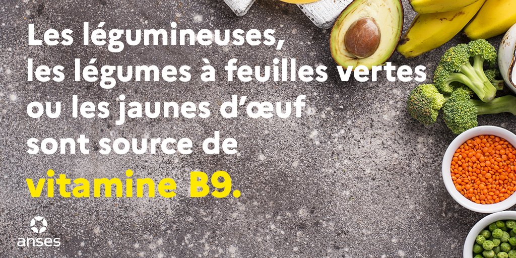 La vitamine B9 permet de prévenir le risque de malformation de l’enfant à naître. 

Assurer un apport suffisant est essentiel pour les femmes susceptibles de devenir enceinte. 

👉 bit.ly/3vlpcUU