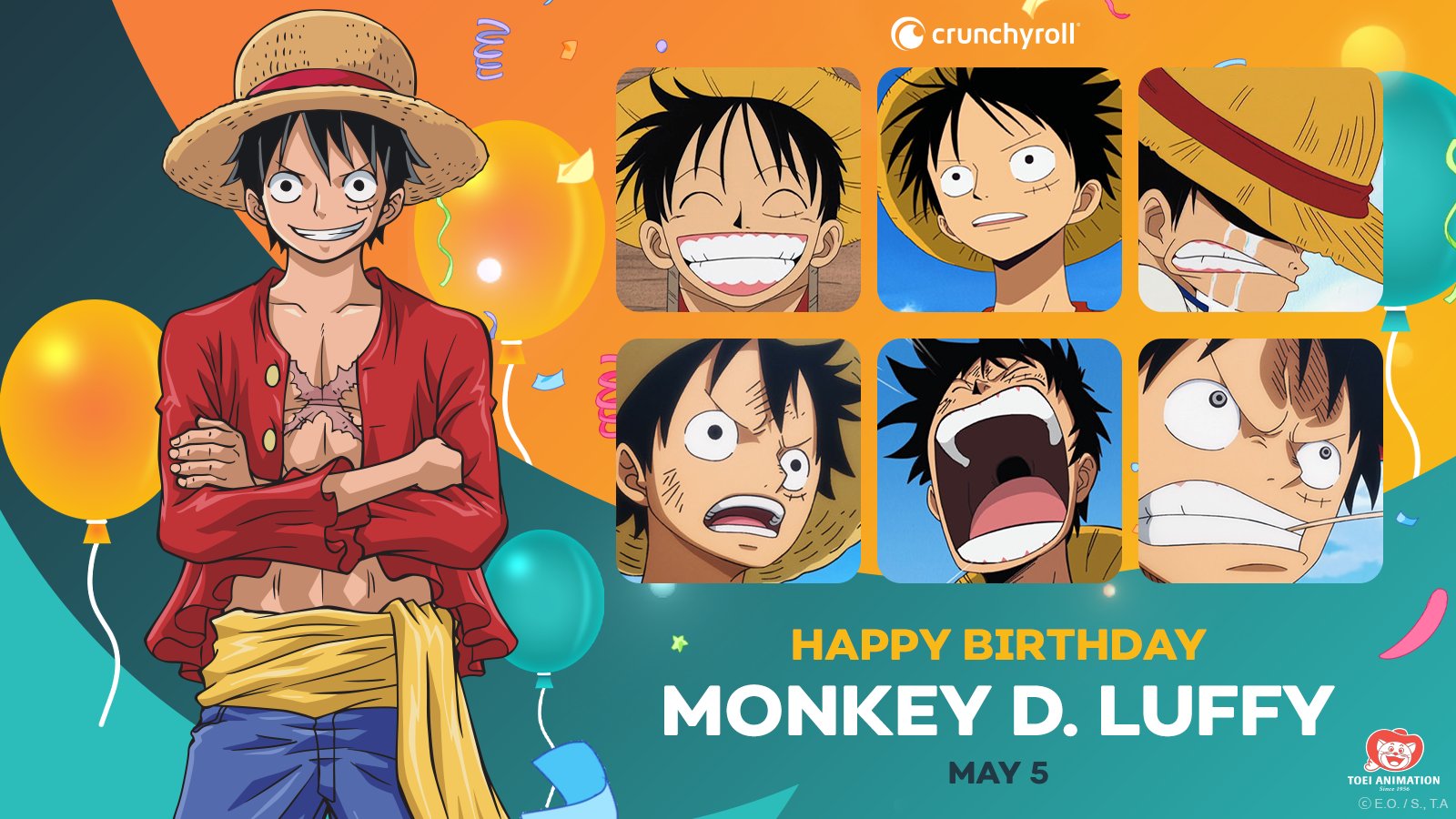 VIZ on X: Happy Birthday to the future pirate king, Monkey D. Luffy! 🏴‍☠️  via One Piece  / X