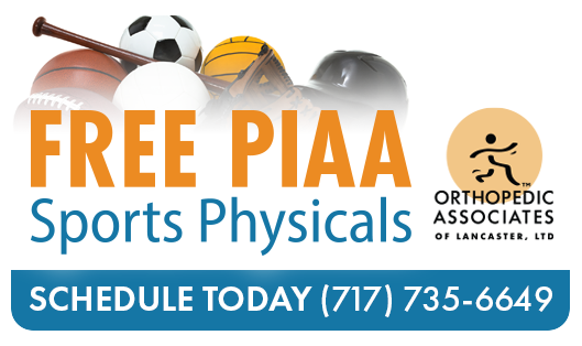 OrthoAssocLanca's tweet image. OAL is offering Free PIAA Sports Physicals for student athletes in grades 7-12. Physicals will be at our Lancaster &amp;amp; Lebanon locations. Call (717) 735-6649 to schedule today! Visit bit.ly/oal-free-physi… for more information.