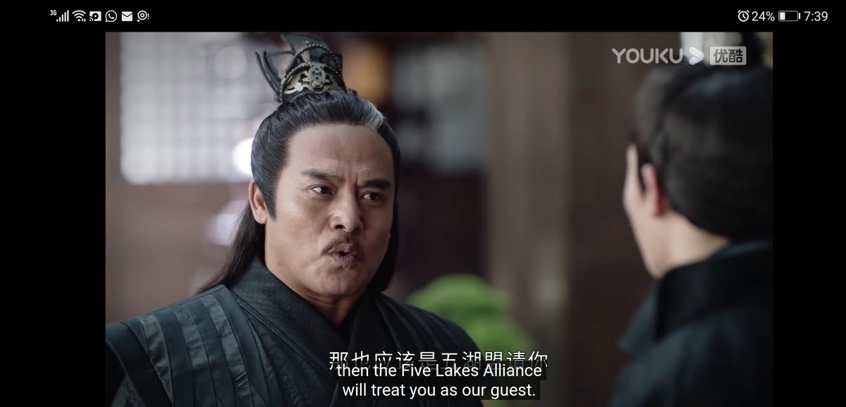 CONT FROM ABOVEso based on the above, gao chong's response would make more sense as he then says: "if Commander Han wants to stay to drink wine then it would be the five lakes alliance who should be treating you." aka 'WE have the right to choose what kind of wine YOU get'